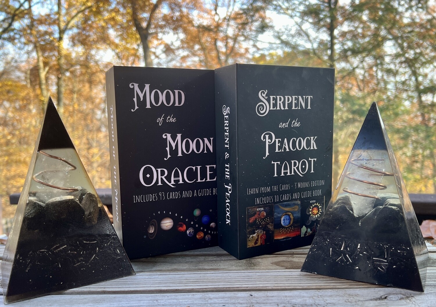 3 Moons Serpent and Peacock and Mood of the Moon Oracle Deck