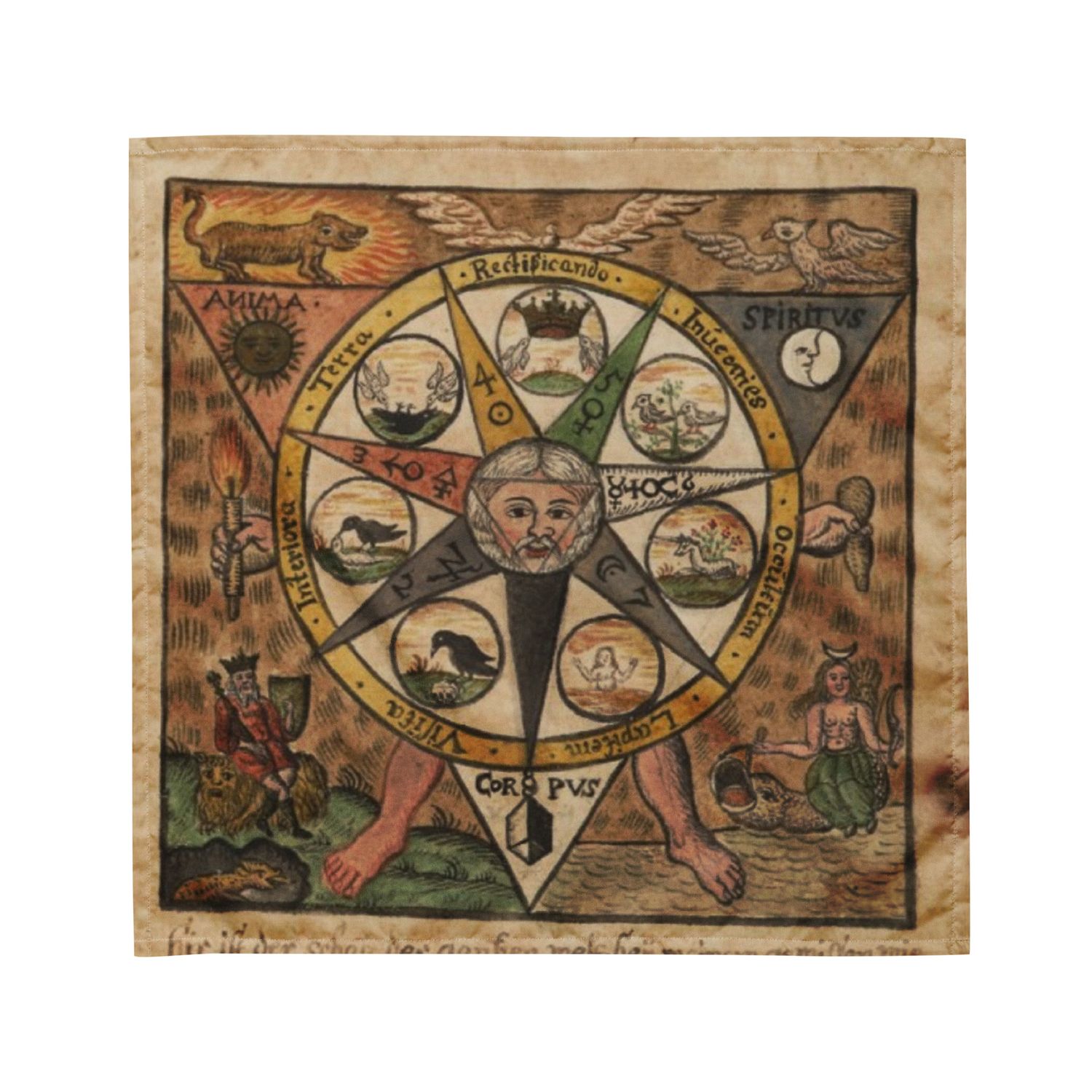 Tarot Cloth Medieval Star