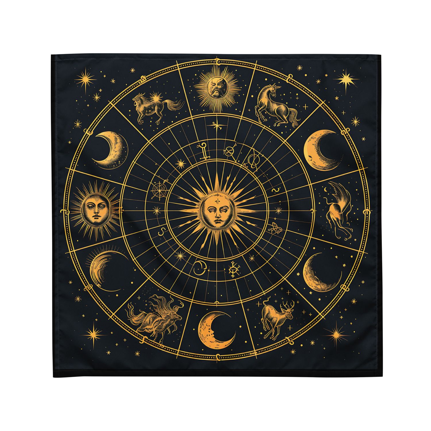 Tarot Cloth - Zodiac Wheel 2