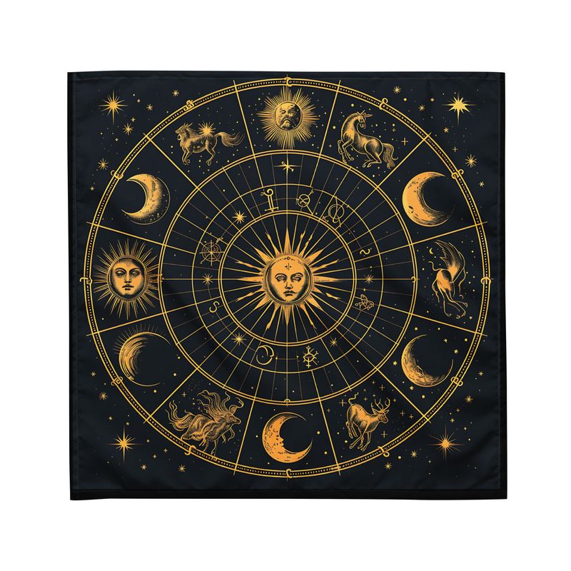 Tarot Cloth - Zodiac Wheel 2