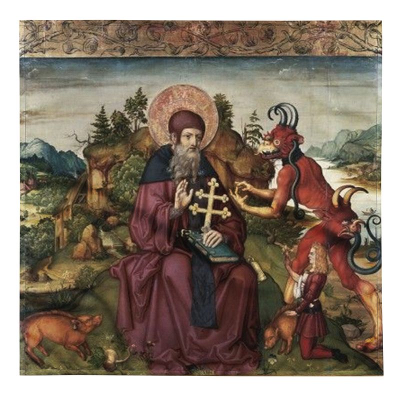 Tarot Cloth - Demon meets Saint