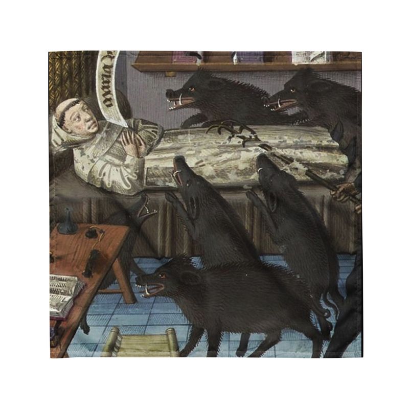 Tarot Cloth - Angry Hogs and the Priest