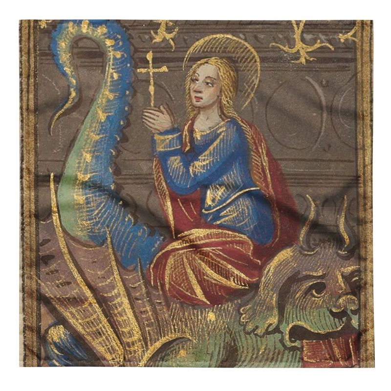 Tarot Cloth - Saint and her Dragon
