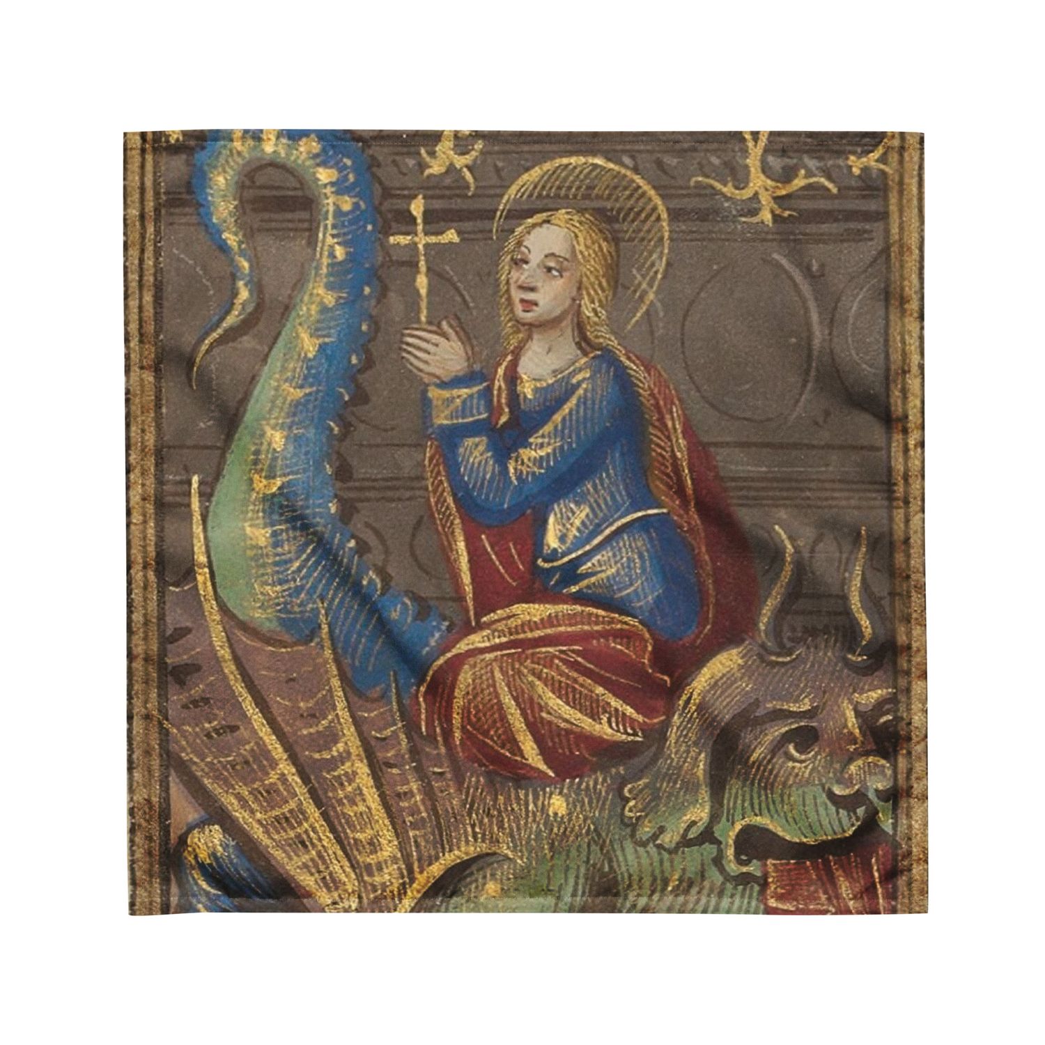 Tarot Cloth - Saint and her Dragon