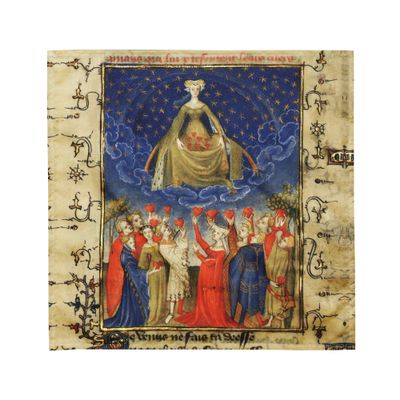 Tarot Cloth High Priesess of Hearts.