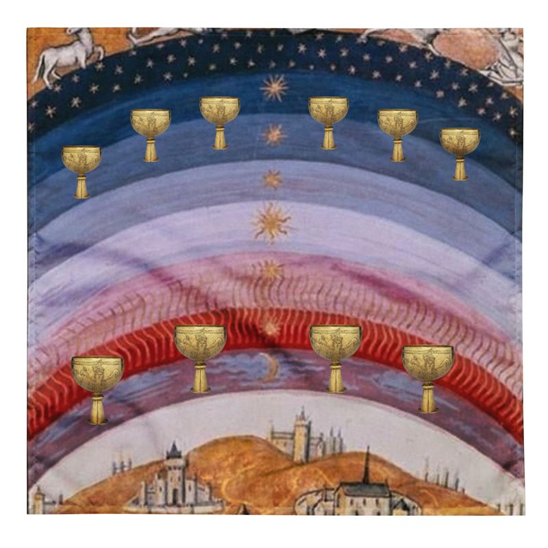 Tarot Cloth Ten of Cups