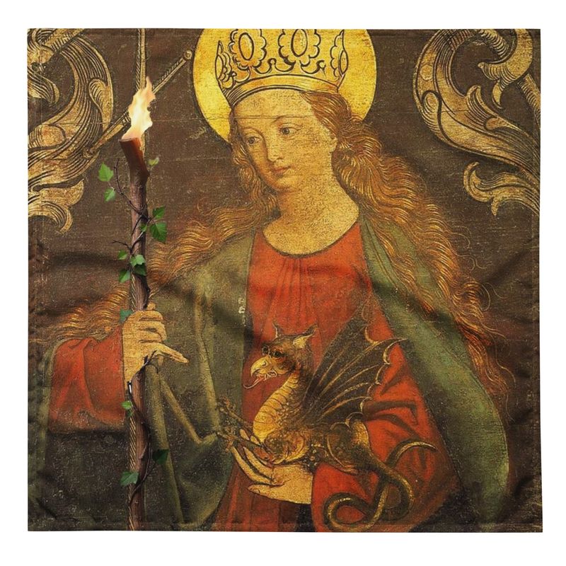 Tarot Cloth Queen of Wands