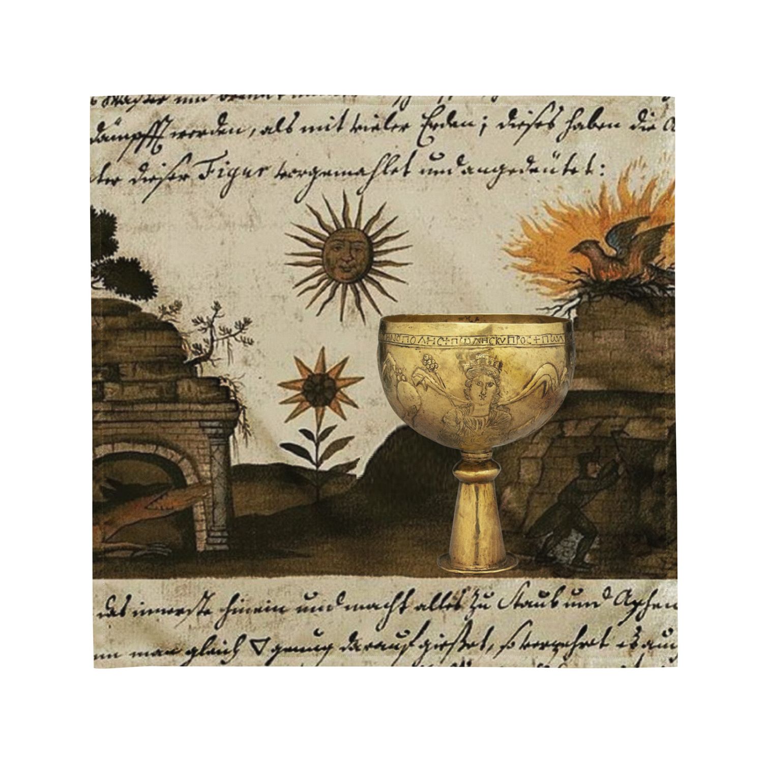 Tarot Cloth Ace of Cups