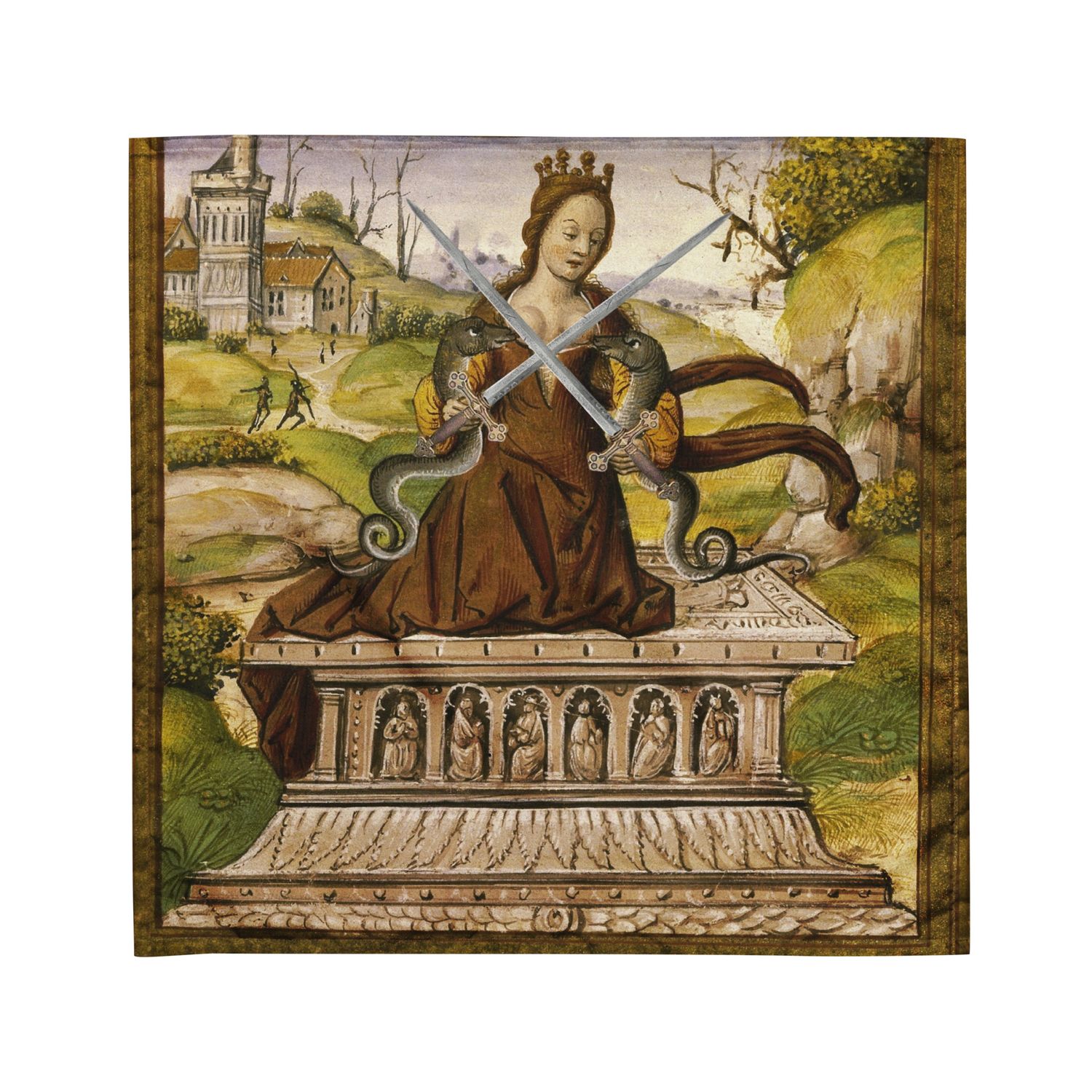 Tarot Cloth Two of Swords