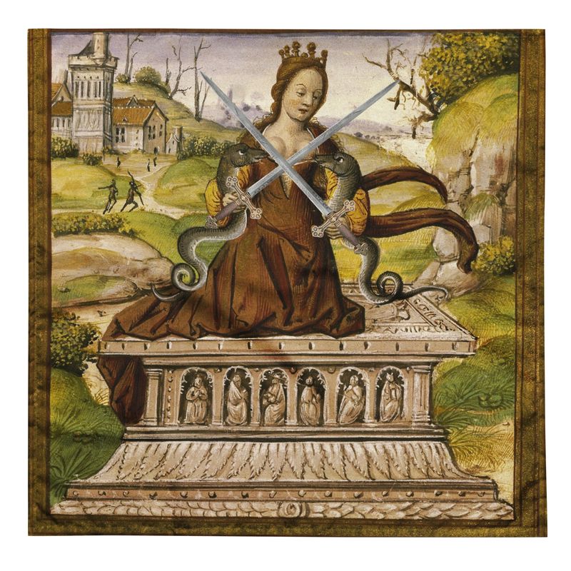 Tarot Cloth Two of Swords