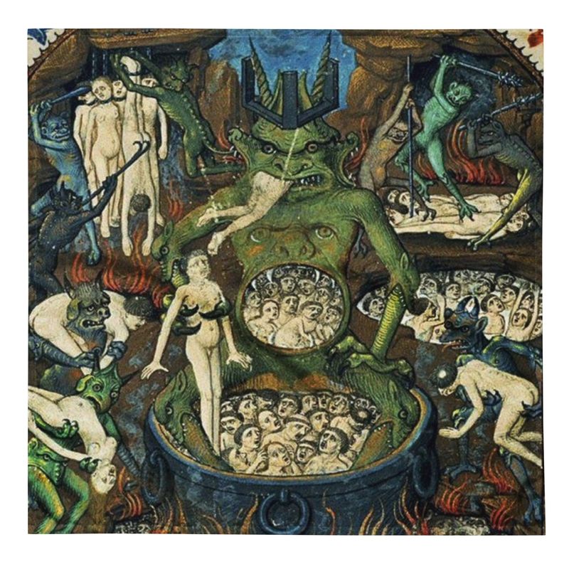 Tarot Cloth Green Devil