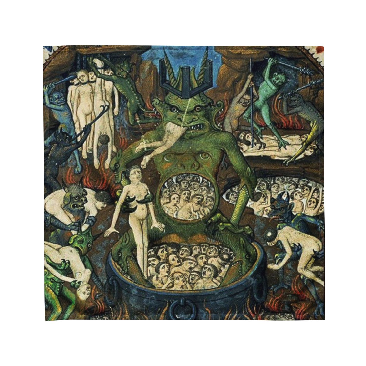Tarot Cloth Green Devil