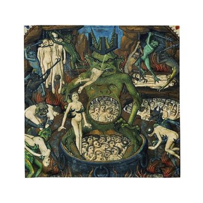 Tarot Cloth Green Devil