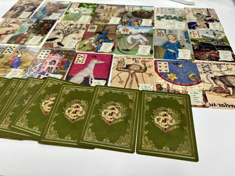 Medieval Oracle of Lenormand with Book