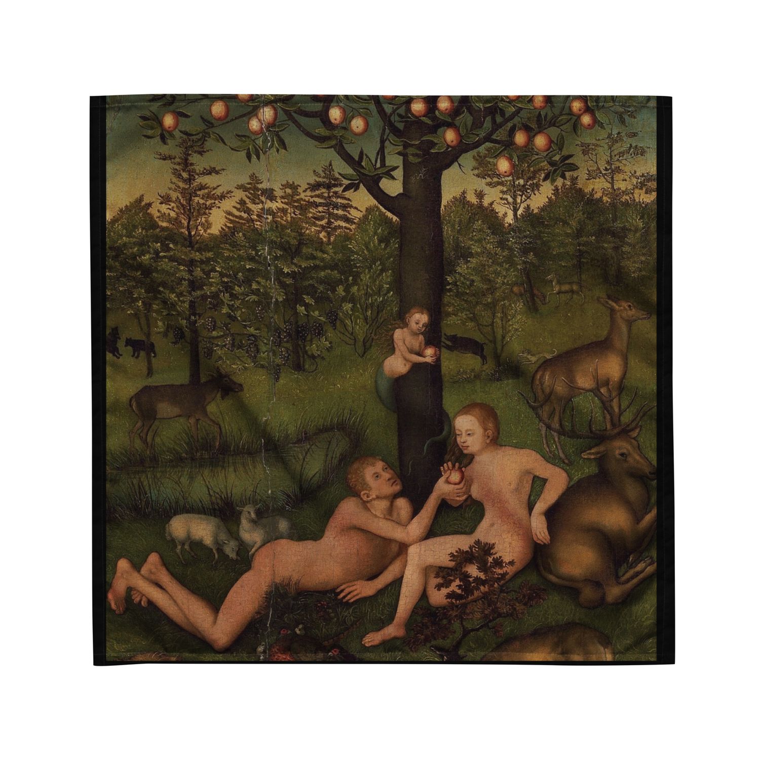 Tarot Cloth Adam and Eve.