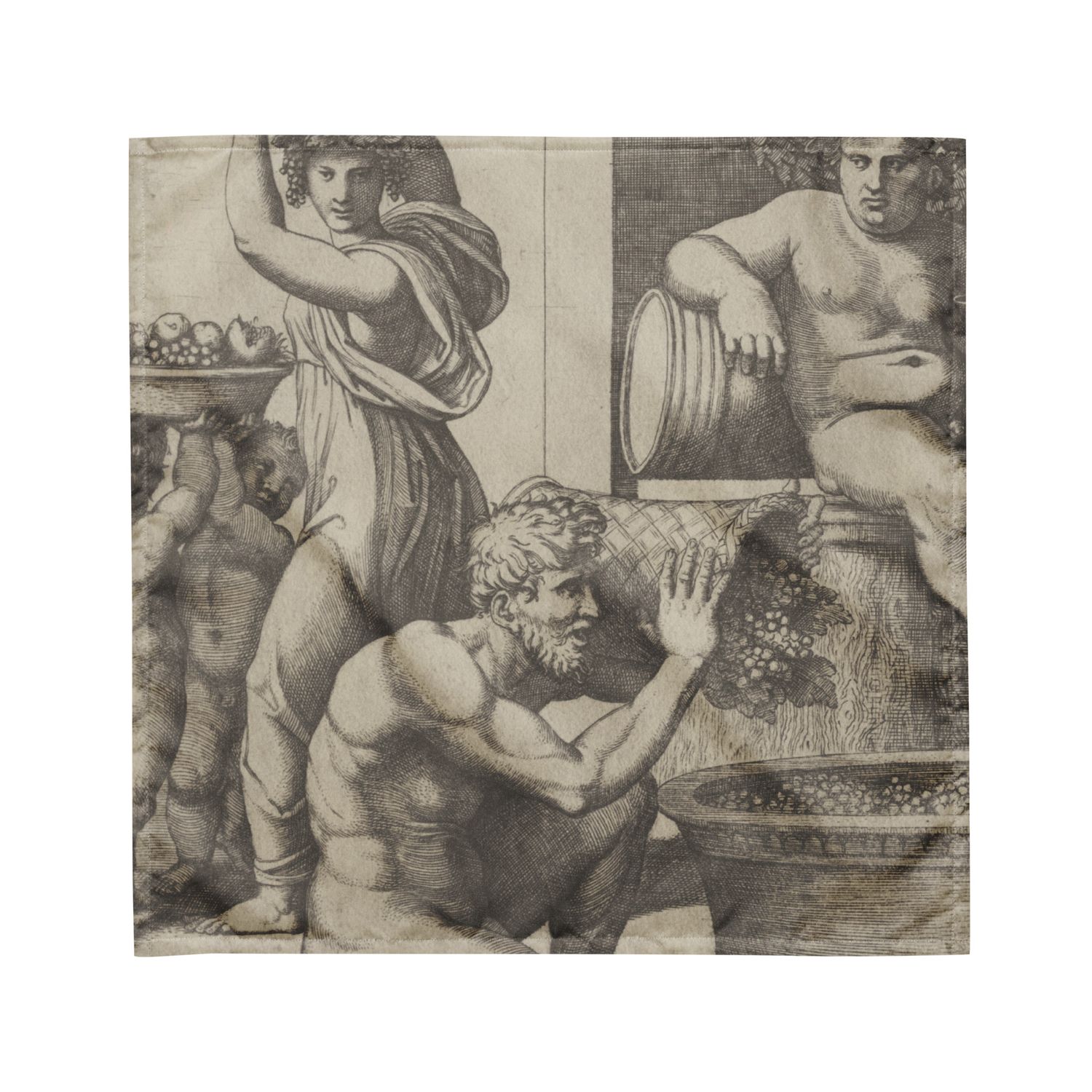 Reading Cloth - Fat Guy with the Grapes