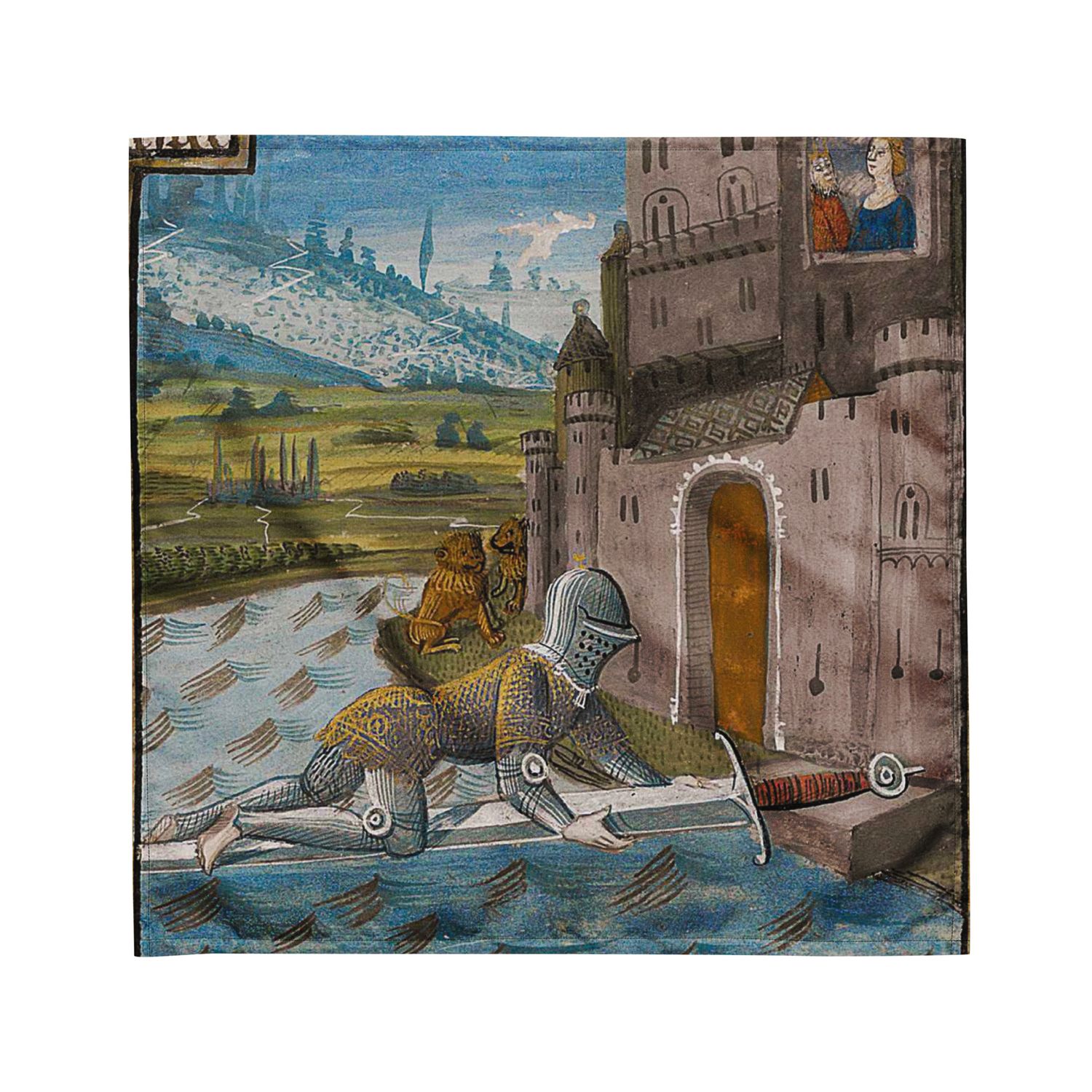 Tarot Cloth - Knight of Swords