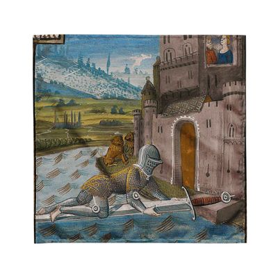 Tarot Cloth - Knight of Swords