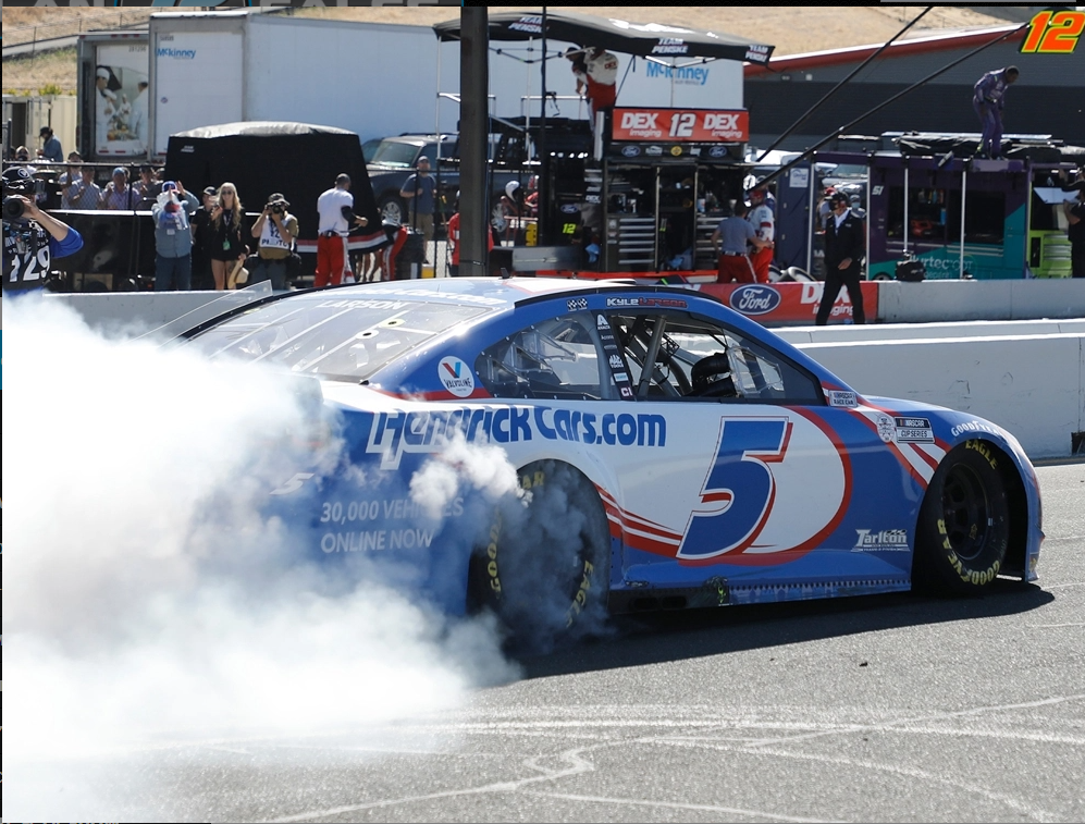 Kyle Larson #5 HendrickCars.com Sonoma Cup Series Win 2021 1:24 scale
