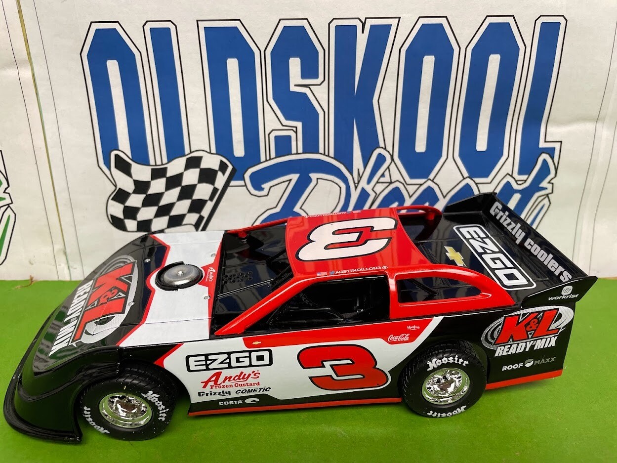 Austin Dillon #3 2021 K &amp; L Ready Mix Late Model Dirt 1:24 scale