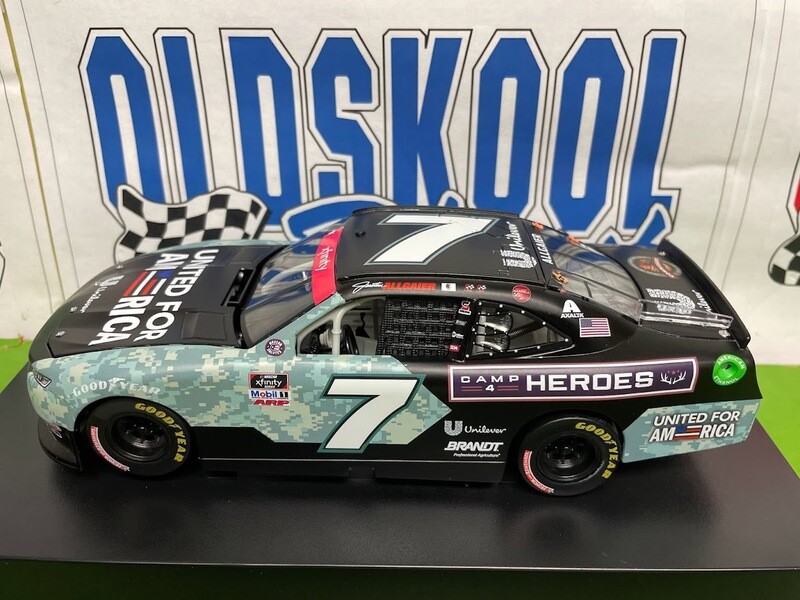 Justin Allgaier #7 United for America / Camp4Heros 2021 XFinity Series 1:24 scale