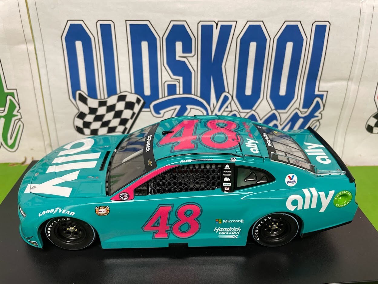 Alex Bowman #48 Ally Darlington Throwback 2021 Nascar Cup Series Lionel 1:24 Scale
