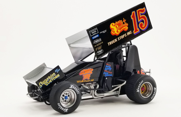 Donnie Schatz #15 Schatz Family Crossroad Truck Stop - First 410 Win 2022 Sprint Car 1:18 scale