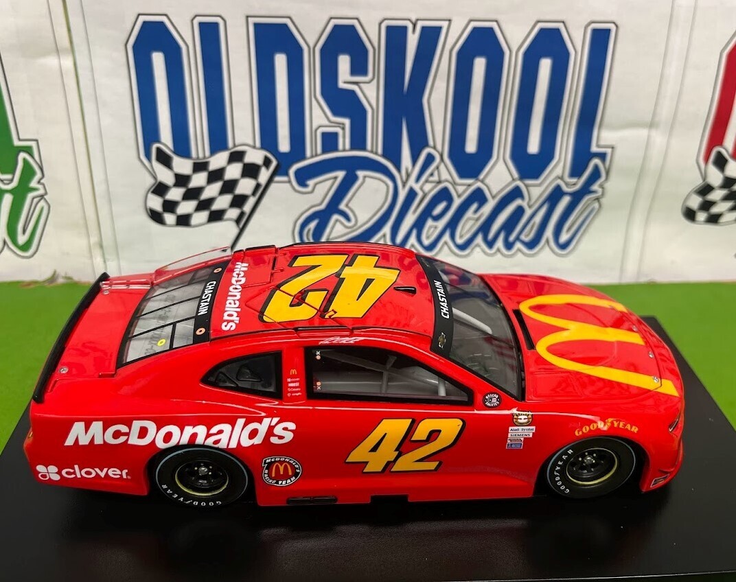 Ross Chastain #42 McDonald&#39;s Darlington Throwback Nascar Cup Series 2021 Lionel 1:24 Scale