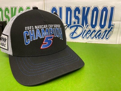 &quot;PREORDER&quot; Kyle Larson 2021 Cup Series Champ Hat - Adult OSFM