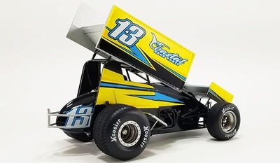 Justin Peck #13 Buch Motorsports Winged Sprint Car 1:18 scale