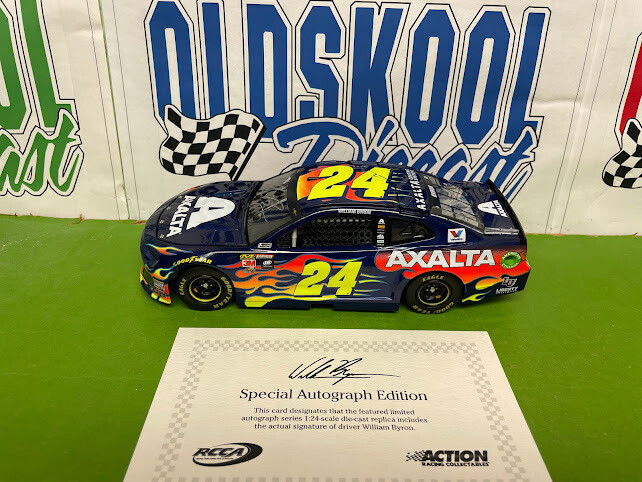 William Byron #22 Axalta Autographed 2018 1:24 scale
