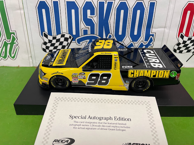 Grant Enfinger #98 Champion Autographed 2018 1:24 Scale