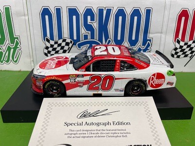 Christopher Bell #20 Rheem Richmond Win Autographed 2018 1:24 scale