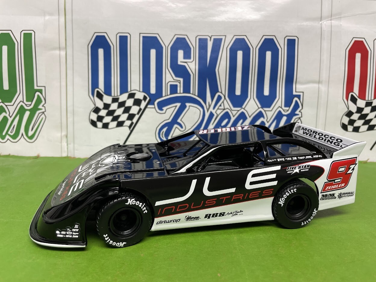 Mason Zeigler #9Z Red JLE Late Model Dirt 2022 1:24 scale