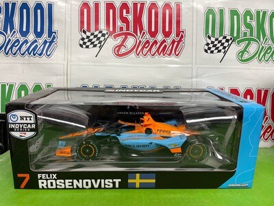 Felix Rosenqvist #7 TBD / McLaren 2022 IndyCar Diecast 1:18 Scale