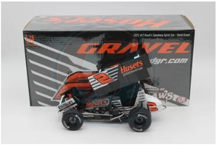David Gravel #2 Huset&#39;s Speedway 2022 Winged Sprint Car 1:18 scale