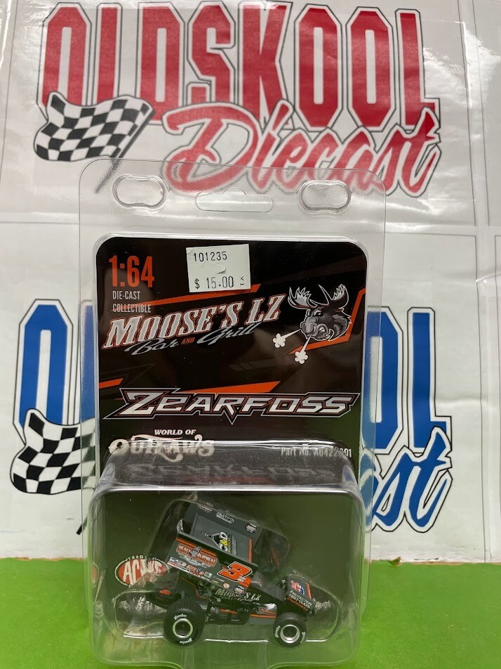 Brock Zearfoss #3z Moose&#39;s LX Winged Sprint Car 1:64 scale