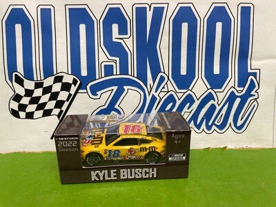 Kyle Busch #18 M &amp; M&#39;s Darlington Throwback 2022 Cup Series 1:64