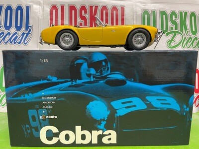 1962 AC COBRA ROADSTER EXOTO 1:18 SCALE RETIRED
