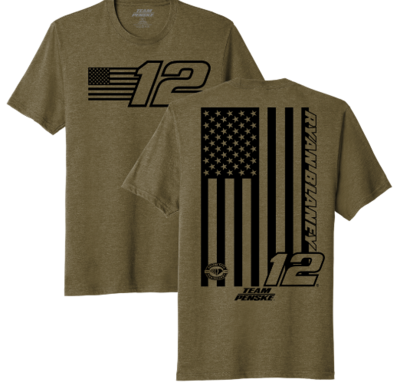 Ryan Blaney #12 Flag 2 spot Coyote Brown