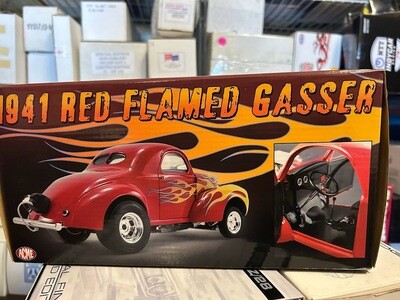 1941 RED FLAMED GASSER 1:18 SCALE