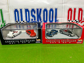 1998 Hot Wheels 45th Anniv. Corvette Showcase Sets 1 &amp; 2 1:64 cars