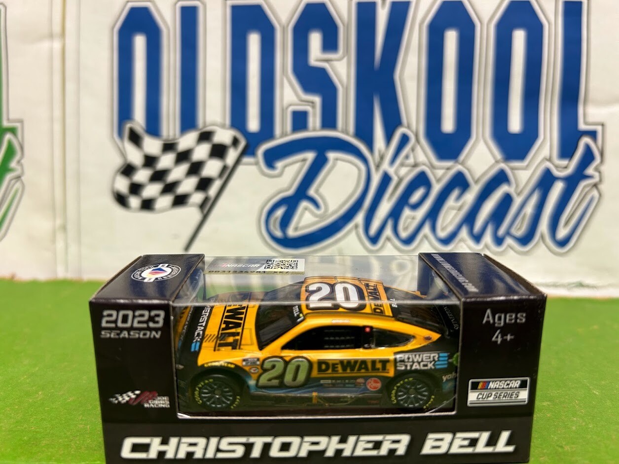 Christopher Bell #20 Dewalt Bristol dirt 4/8 Race Win Foil number 2023 Nascar Cup 1:64