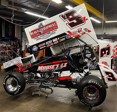 Brock Zearfoss #3Z Moose&#39;s LZ Bar &amp; Grill 2023 Sprint Car 1:18 scale