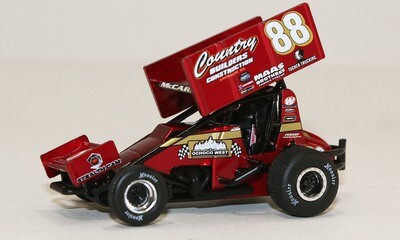 Austin McCarl #88 Country Builders Construction Sprint Car 1:18 scale