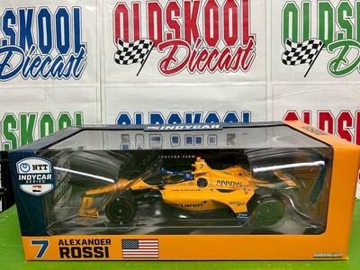 Alexander Rossi #7 McLaren / Arrow McLaren (60th Anniversary Triple Crown Accolade Indy 500 Livery) 2023 IndyCar Diecast 1:18 Scale
