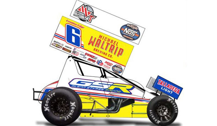 Bill Rose #6 Rose Racing / Michael Waltrip Brewing Co Sprint Car 2024 1:18