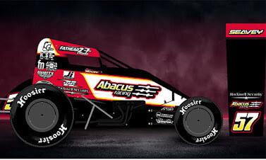 Logan Seavey #57 Abacus Racing USAC SPRINT CAR 2024 1;64 Scale PREORDERS ONLY 1:64