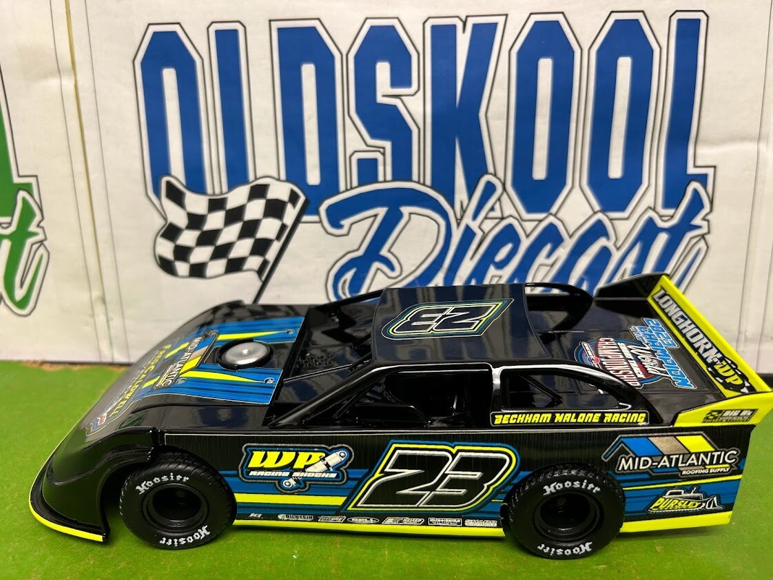 Malone Beckham #23 2023 World Short Track Champion Late Model Dirt 1:24 scale