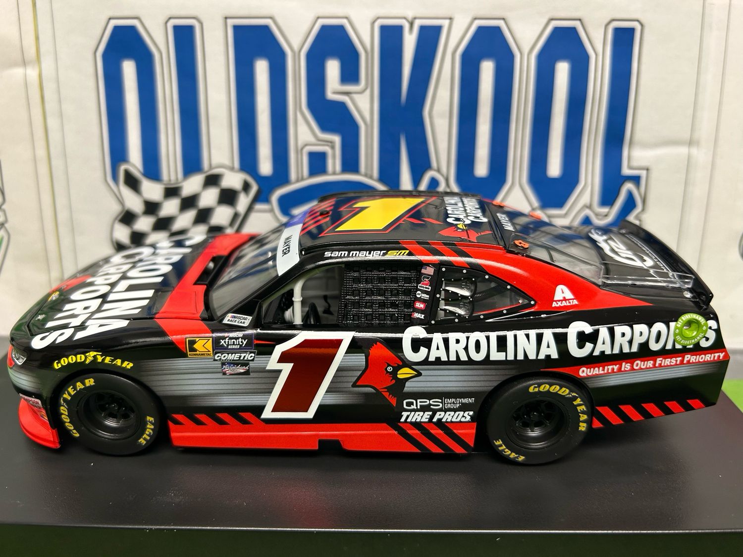 Sam Mayer #1 Carolina Carports Foil # 2024 Xfinity 1:24